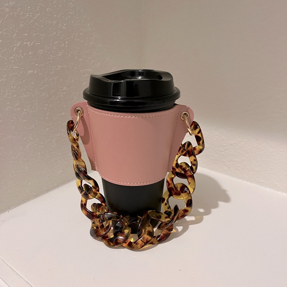 Vegan Leather Luxury Cup Carrier